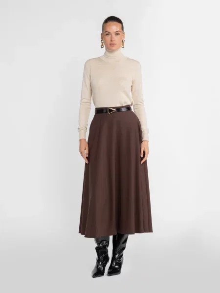 Спідниця міді Arber коричневий