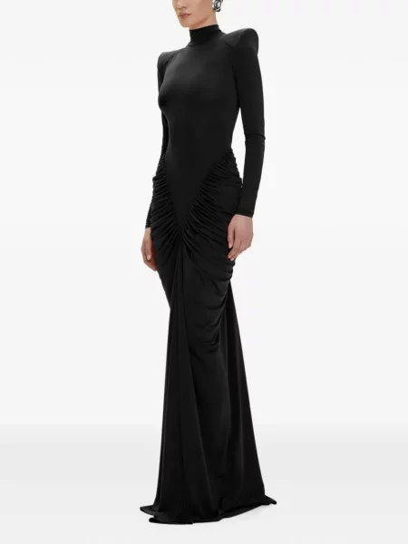 Rochie maxi V:pm Atelier cu volane negru