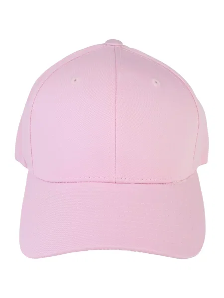 Flexfit Kepurė Curved Classic šviesiai rožinė balta