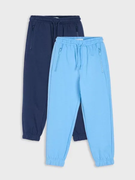 Sinsay Jogger kalhoty s bavlnou 2 pack vícebarevná