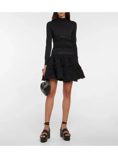 Rochie Alaïa de lână negru