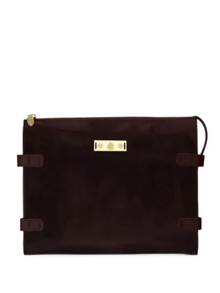 Geanta crossbody Tyler Ellis din piele de căprioară maro