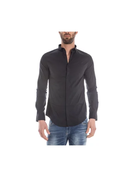 Koszula dżinsowa Armani Jeans czarna