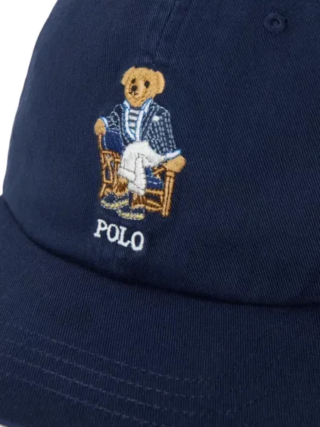Велурени бягане с яка чорапи Polo Ralph Lauren синьо