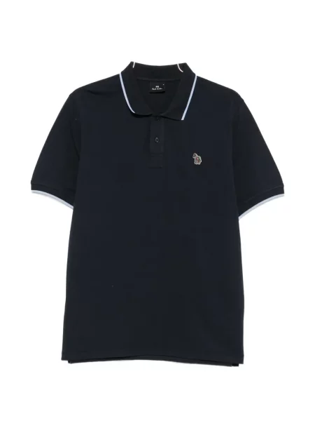 Tricou polo Ps Paul Smith cu model zebră albastru