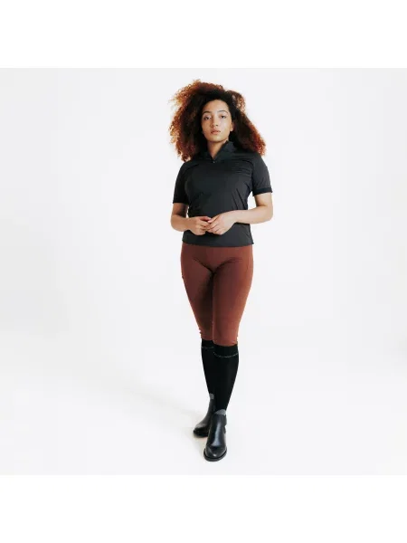 Legginsy jeździeckie full grip brązowe