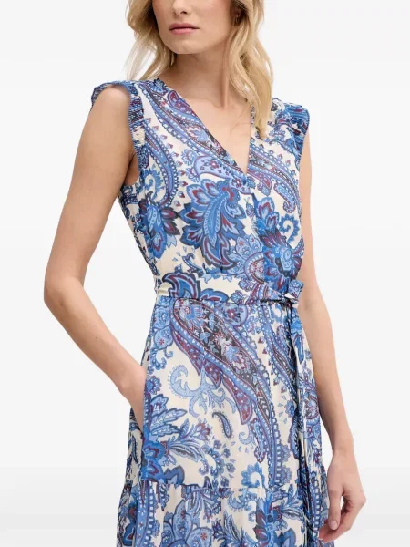 Rochie maxi Oui cu imagine cu model paisley