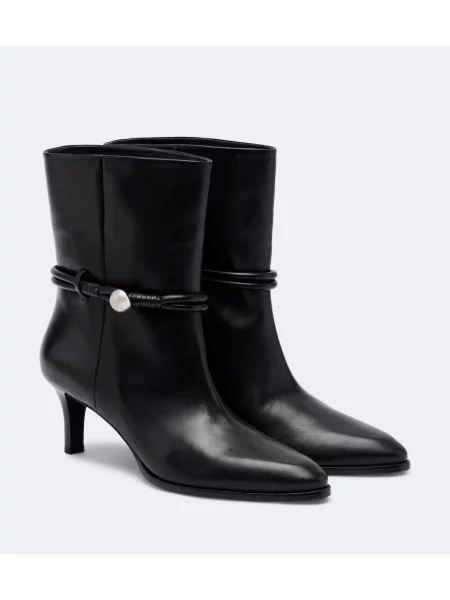 Cizme scurte Isabel Marant din piele negru