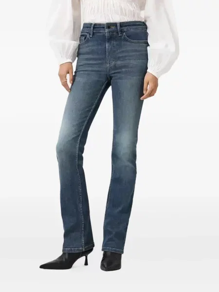 Blugi evazați Allsaints albastru