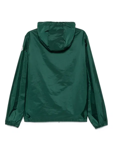 Geacă de vânt Moncler cu glugă verde