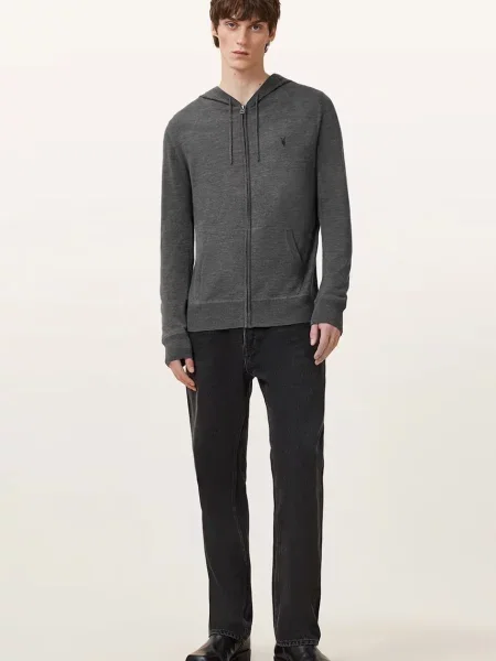Шерстяной свитер Allsaints с капюшоном