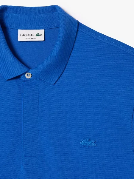 Поло Lacoste голубое