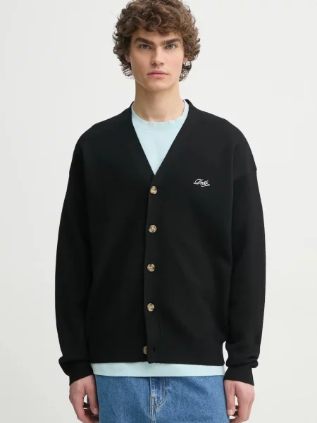 Drôle de Monsieur cardigan din lana Le Cardigan Drôle negru