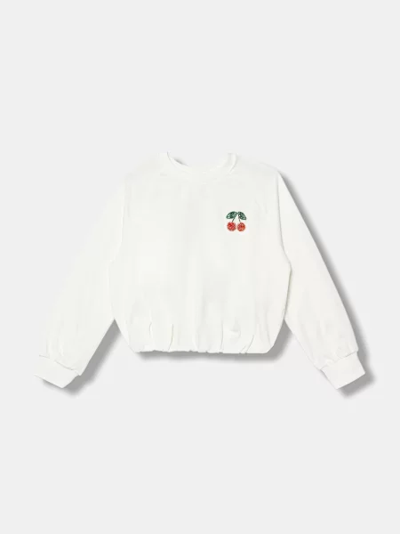 United Colors of Benetton dukserica za djecu s pamukom bijela