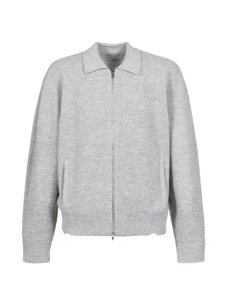 Cardigan Cedarwood zdrențuiți tricotate gri