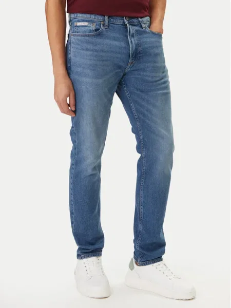 Calvin Klein Jeans Blugi Tapered Fit albastru