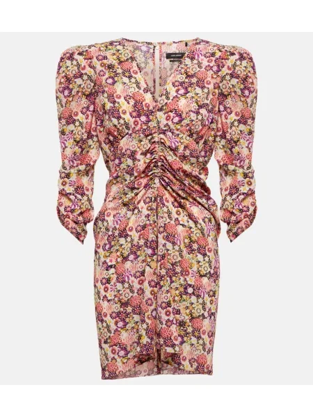Rochie Isabel Marant de mătase cu model floral