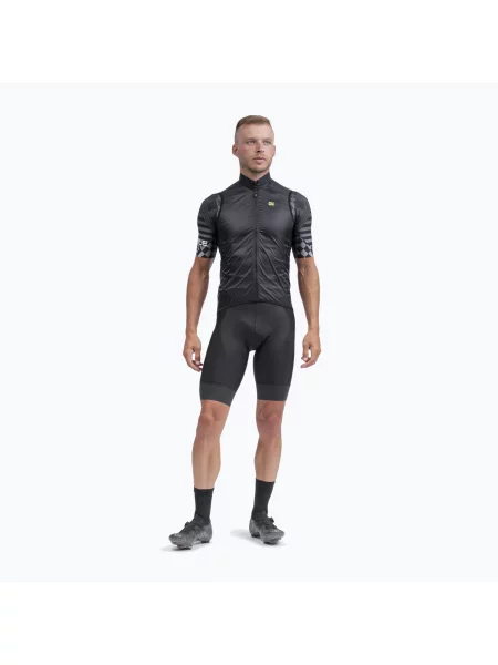 Мъжка колоездачна жилетка Alé Gilet Vento black черно