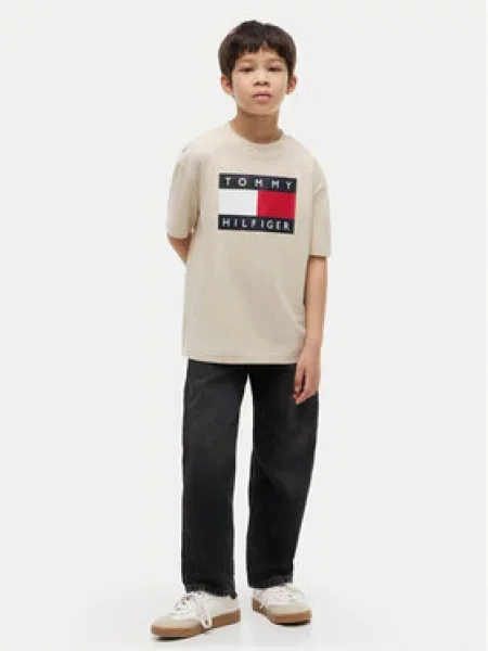 Tommy Hilfiger Póló Heritage bézs