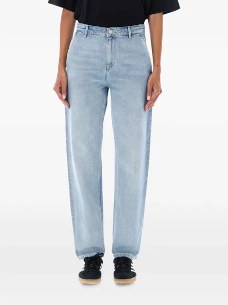 Blugi Carhartt Wip cu strasuri albastru
