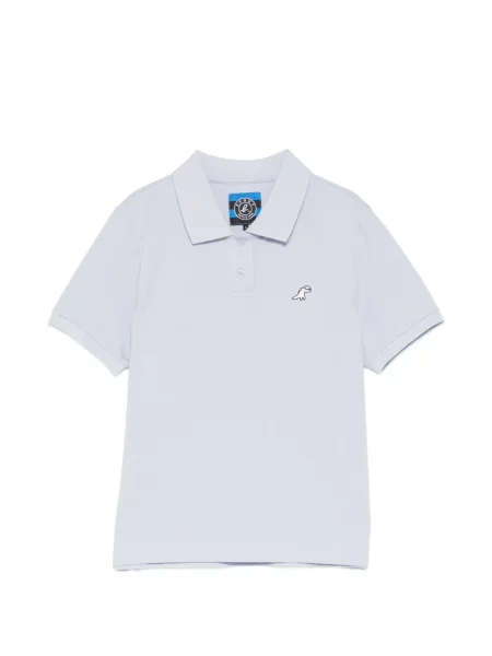 Tricou polo Sport B. By Agnès B. cu broderie albastru