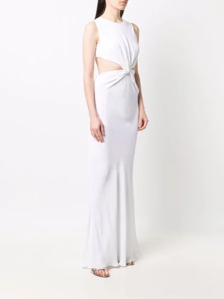 Lung rochie Alberta Ferretti alb