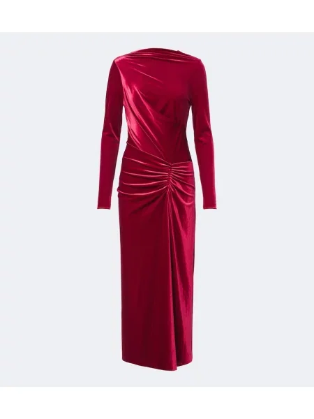 Rochie midi Simkhai de catifea roșu