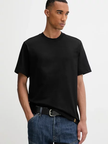 G-Star t-shirt 0 gładki czarny