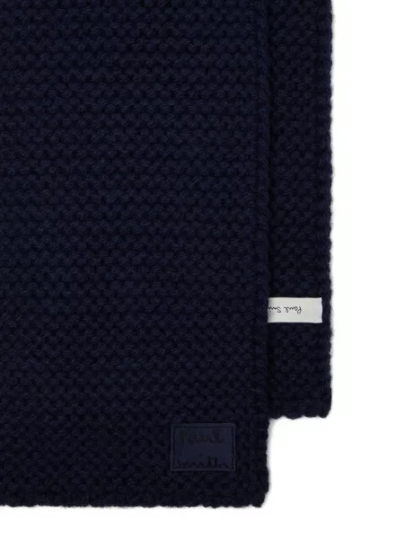 Fular Paul Smith tricotate albastru