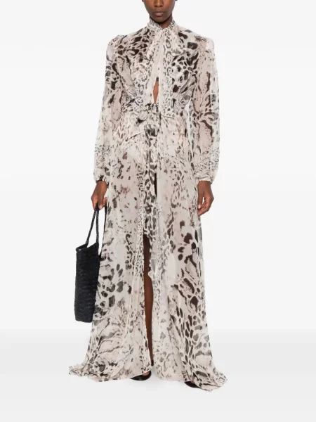 Rochie maxi Mazzei cu imagine cu legături