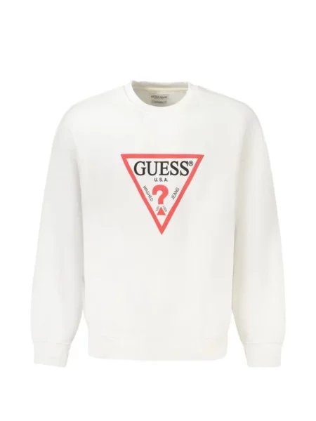 Pulover Guess cu imagine alb