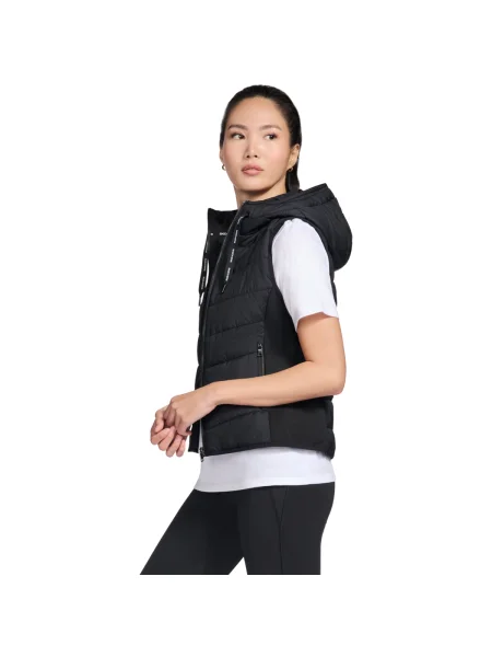 Vestă Skechers cu glugă negru