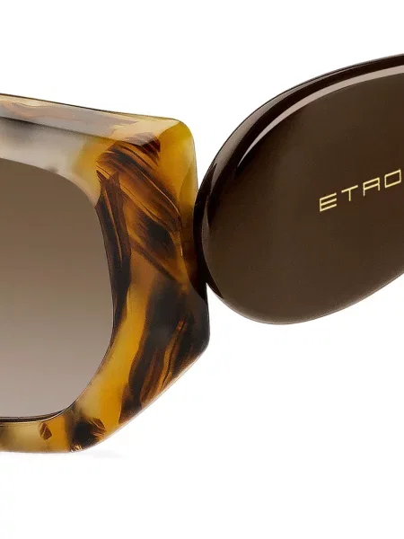 Ochelari de soare Etro cu model paisley maro
