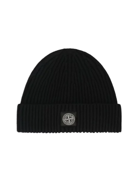 Czapka Stone Island z kamieniami czarna