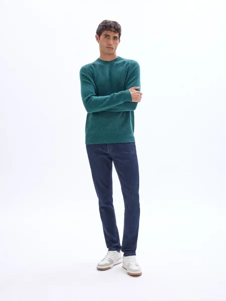 Pulover Celio de lână verde