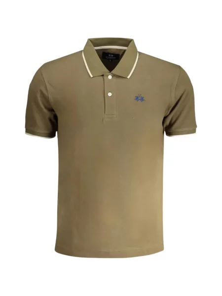 Tricou polo La Martina cu broderie verde