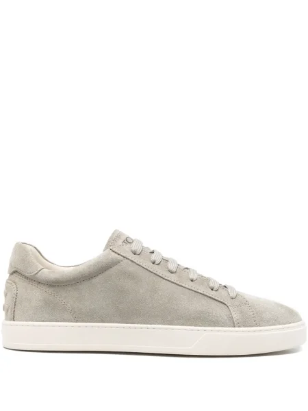 Sneakerși Tod's din piele de căprioară gri