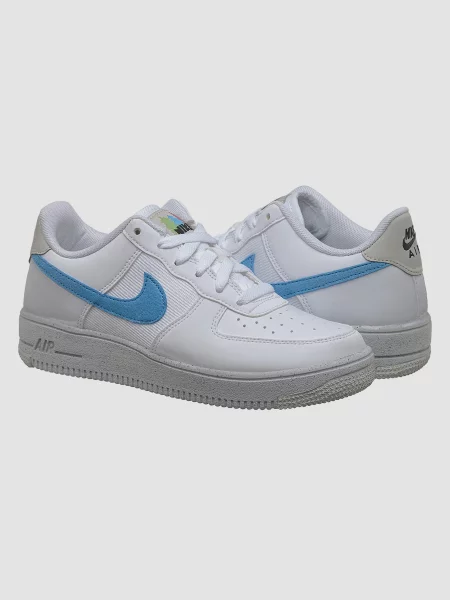 Кожаные кроссовки Nike Air Force 1 белые