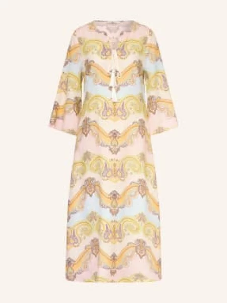 Angoor Sukienka Lniana orange pomarańczowa