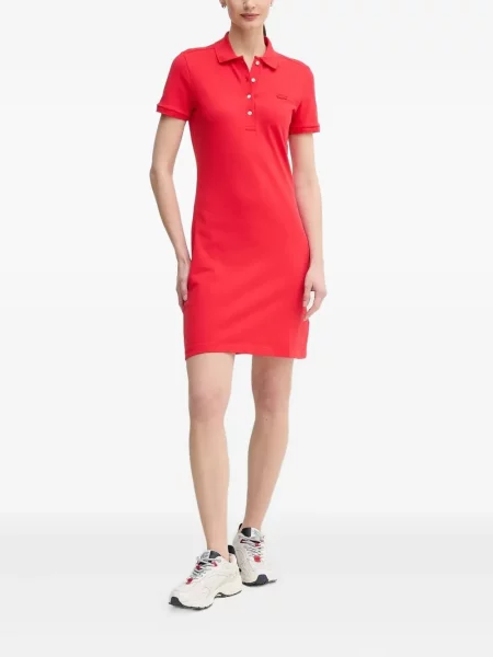 Rochie mini Lacoste scurtă de costum roșu