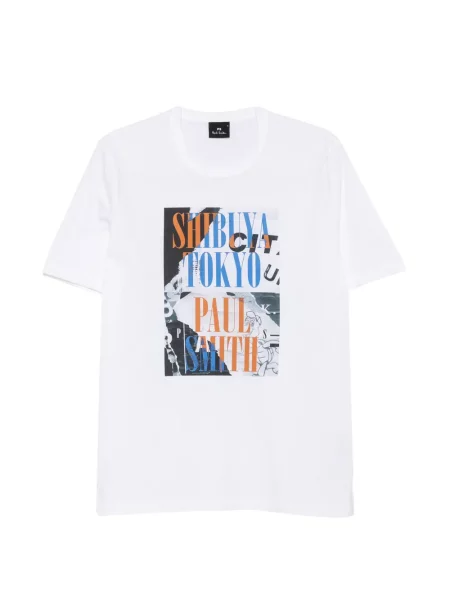 Tricou Ps Paul Smith cu imagine alb