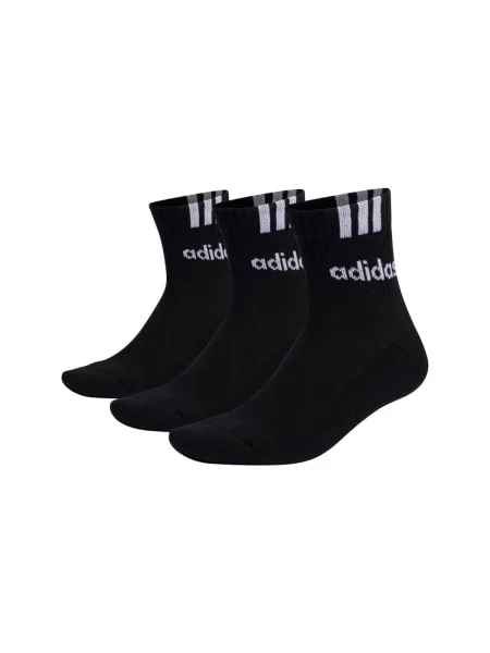 Prugaste čarape Adidas crna
