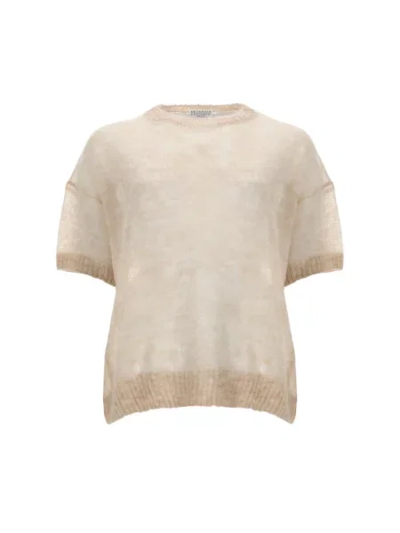 Sweter Brunello Cucinelli wełniany beżowy