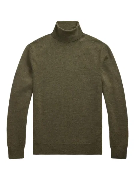 Μικρός κασκέτο Polo Ralph Lauren με χαμηλή μέση υφαίνω διαγωνίως πράσινο