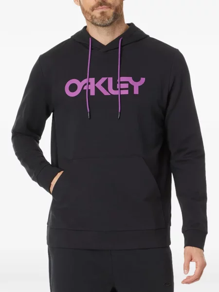 Hanorac cu glugă Oakley cu imagine negru