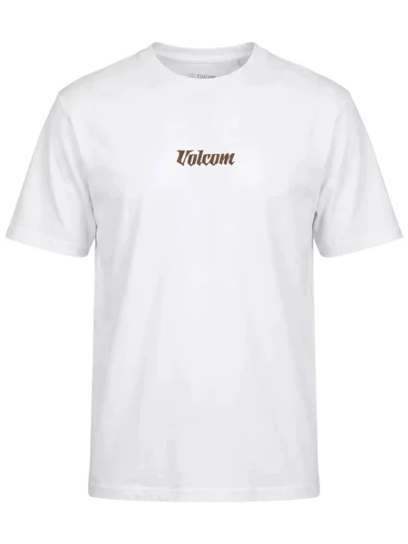 Volcom Tricou Linear oliv / portocaliu alb