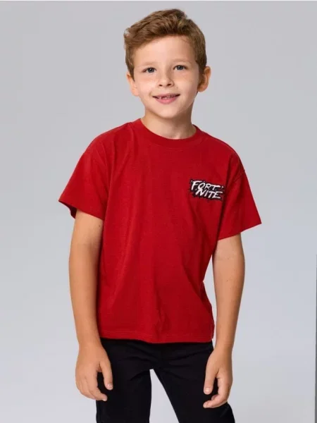 Sinsay tričko s potiskem na zádech Fortnite fialová