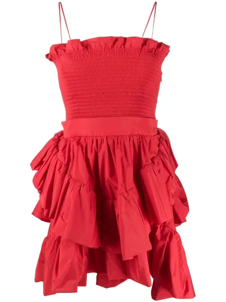 Rochie Philosophy Di Lorenzo Serafini cu volane de costum roșu