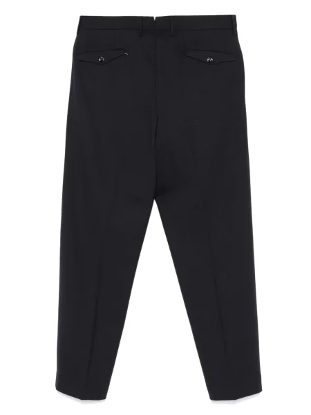 Pantaloni Dell'oglio plisate albastru