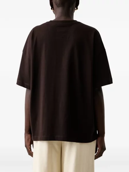 Tricou Armani Exchange cu broderie maro